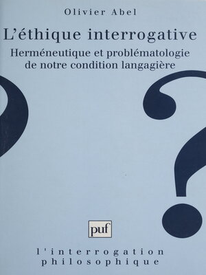 cover image of L'éthique interrogative